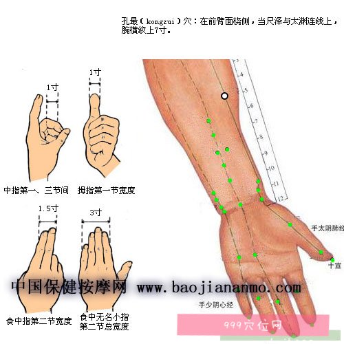 怎么找孔最穴准确位置图空最孔醉穴空醉穴